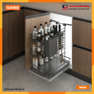 Giá dao thớt, gia vị, chai lọ lắp cánh mở / cánh kéo, giá rộng 245mm MM02.30N GMN230