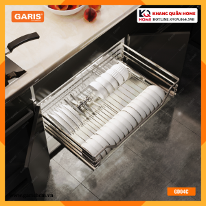 Giá bát đĩa 900mm inox 304 GD04.90C cho cánh mở