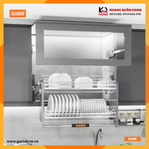 Giá bát đĩa nâng hạ màu xám 900mm GL06.90C