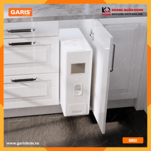 Thùng gạo nhựa ABS cao cấp 15kg cánh mở 250mm GR02.25 GRP225