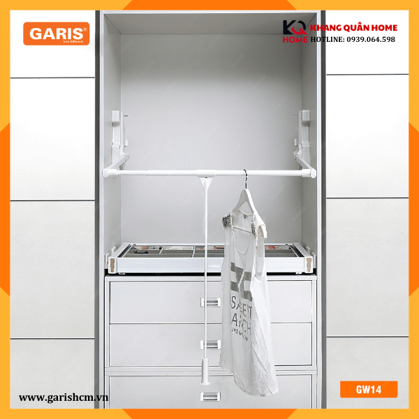 Giá nâng hạ treo quần áo 800mm GW14