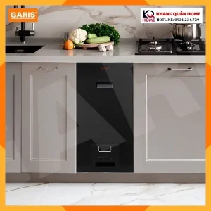 Thùng gạo mặt kính đen 15kg MR08.30B MRB830