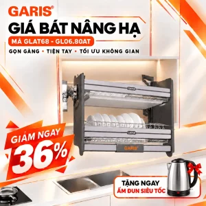 Giá bát đĩa nâng hạ 800mm Garis GL06.80AT GLAT68