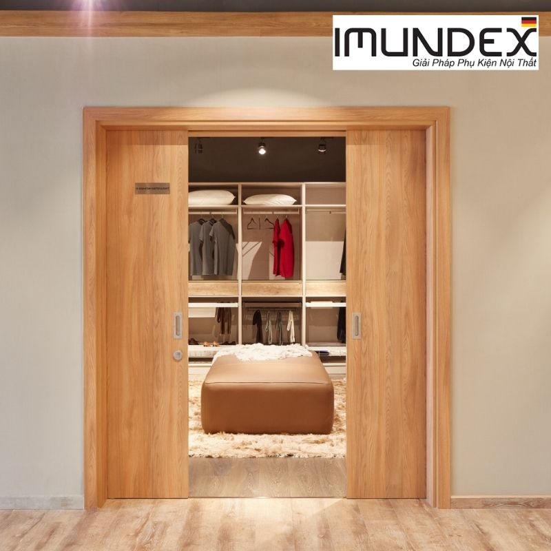 Bộ phụ kiện cửa trượt đồng bộ giảm chấn 2 chiều Imundex 710.60.152