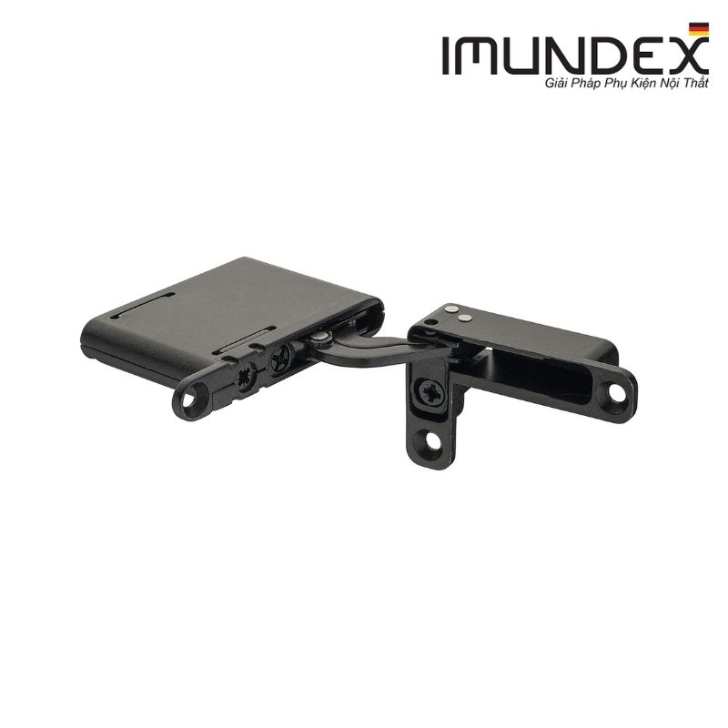 Bản lề tủ lắp âm giảm chấn cho cửa khung nhôm kính Imundex 7144116