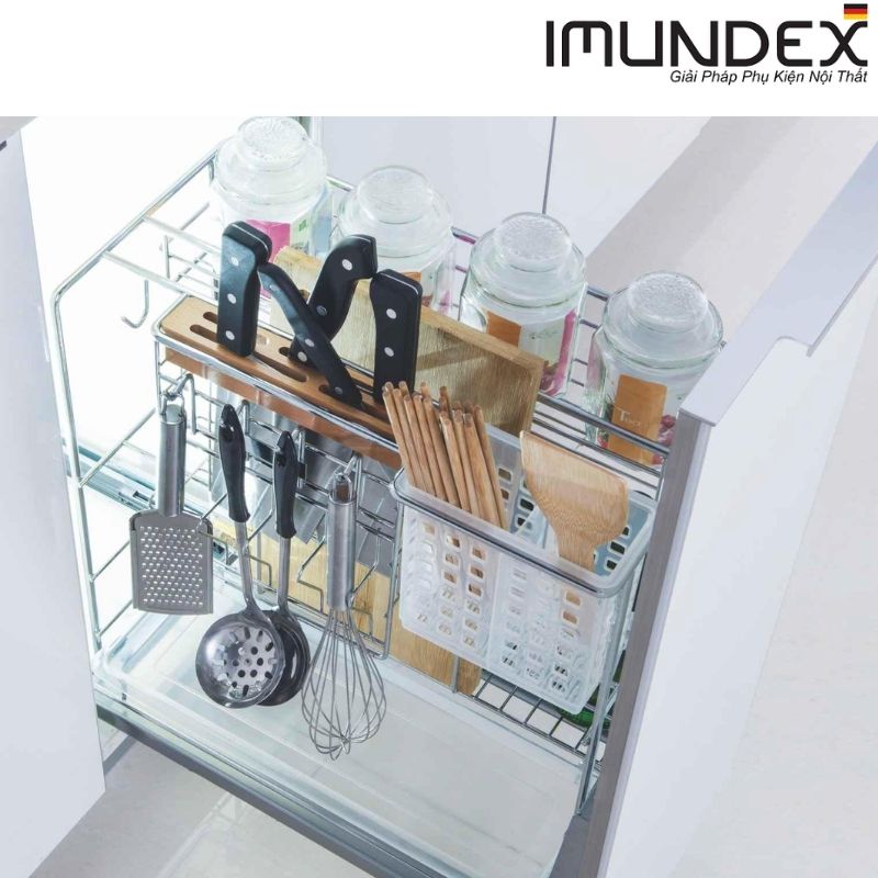 Kệ gia vị đa năng với ray âm giảm chấn Imundex 7809134