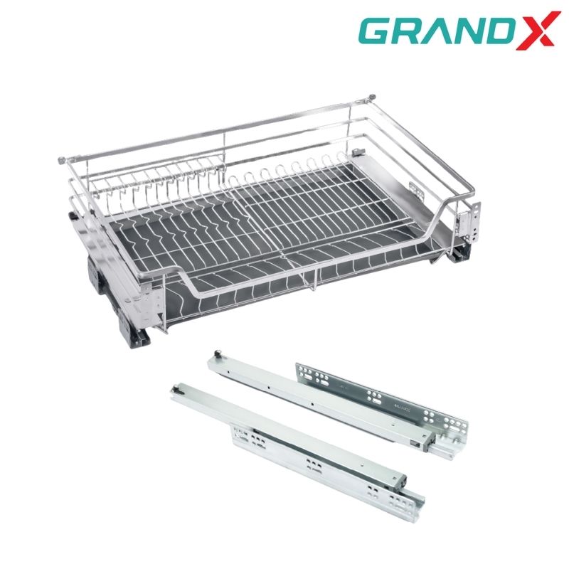 Giá chén bát 800mm Inox 304 nan dẹt GrandX XD.80S