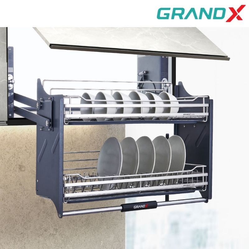 Giá bát nâng hạ 700mm Inox SUS304 nan dẹt GrandX XL.70S