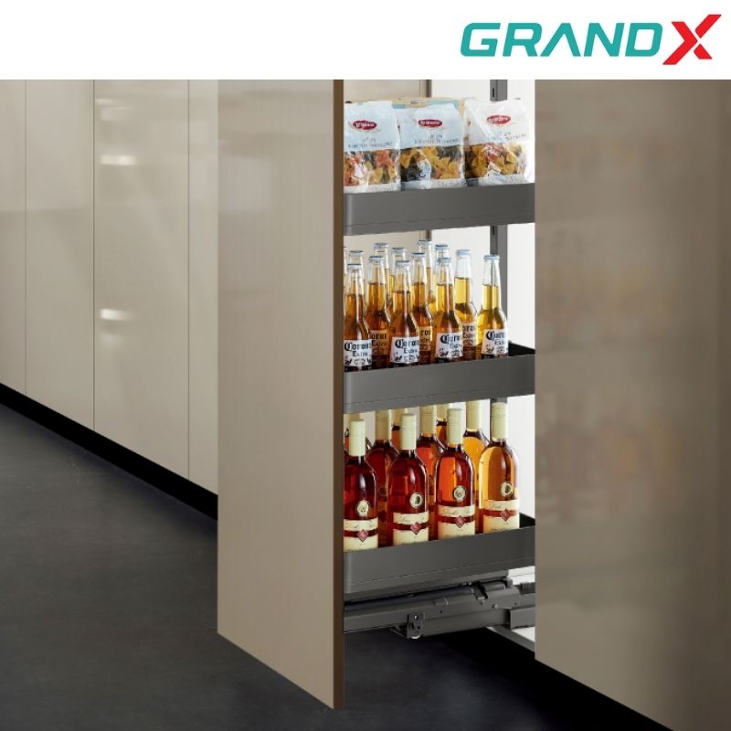 Tủ đồ khô 6 tầng 400mm Titanium GrandX XPR.400T cánh kéo