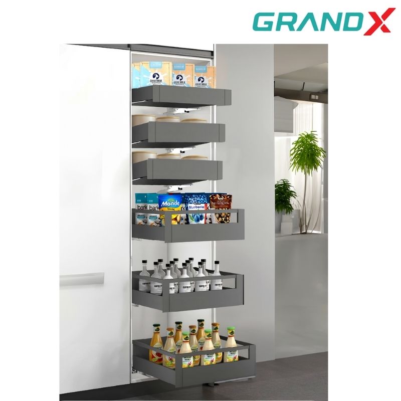 Tủ đồ khô 4 tầng 500mm GrandX ray hộp XPR.B450
