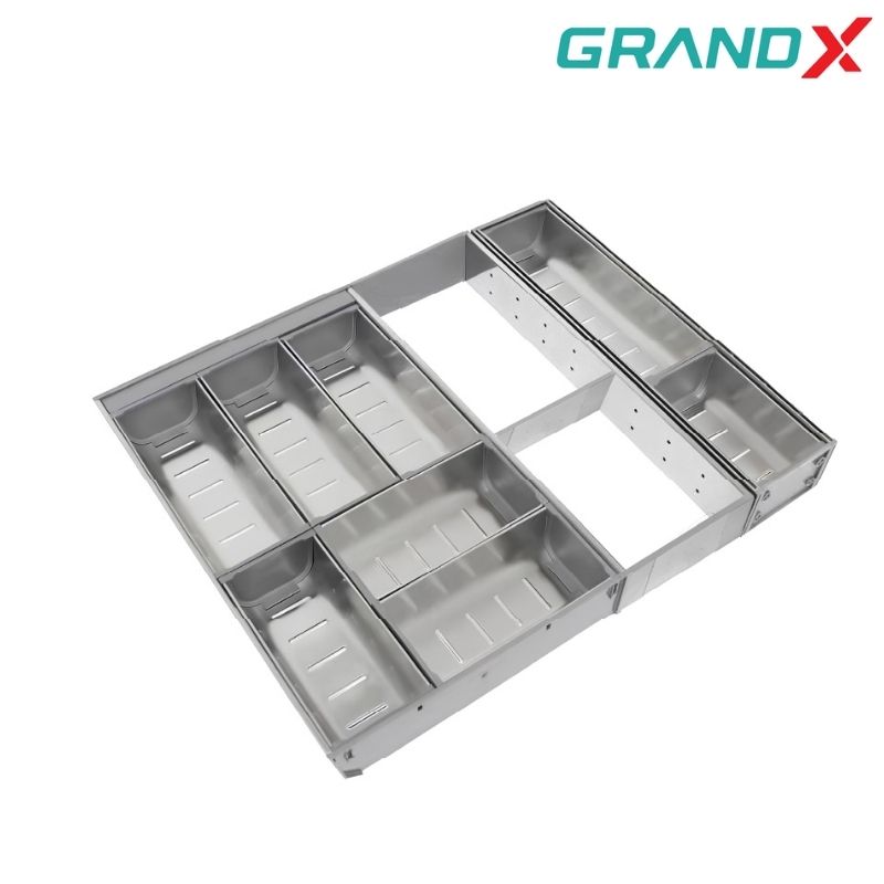 Khay chia inox 304 Rộng 535mm GrandX XT.S535